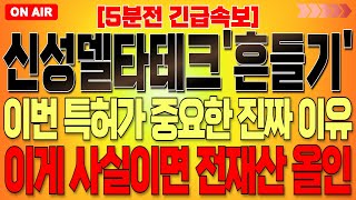 [신성델타테크 주가 전망] \