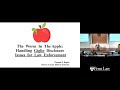 Quattrone Center   6th Innovation in Prosecution Summit   Welcome and Worm in the Apple Day 1, 11 07