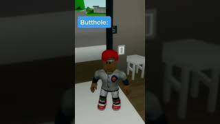 When diarrhea outsmart butthole 😂 #shorts (ROBLOX brookhaven) #onevillage