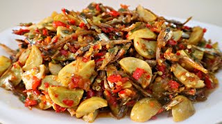 RESEP SAMBAL JENGKOL CAMPUR IKAN TERI ENAK EMPUK DAN TIDAK BAU