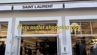 Paris Vlog) La vallée village 🛍, 파리 쇼핑브이로그, 생로랑, 산드로, 마쥬, 생로랑카드지갑, 라발레빌리지 쇼핑 언박싱하울, Claudie Pierlot