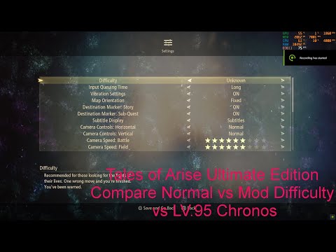 Tales of Arise Compare Normal vs Mod Steel Difficulty cr.NexusMods