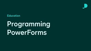 Programming PowerForms | Developer Education