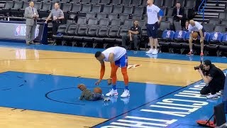 Russell Westbrook PUTTING In WORK With His Son!!