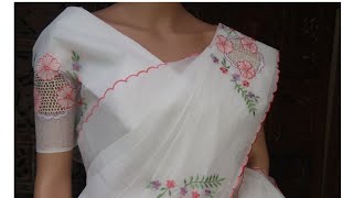 White Organdy Cutwork Sarees @evergraceonline Limited pieces +971502324695