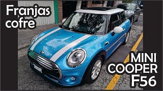 instalación franjas cofre mini cooper f56