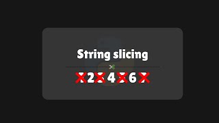 Print Characters at Even Index | Python String slicing
