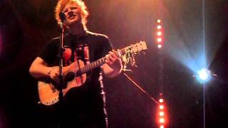 Ed Sheeran performing A team live at HMV Institute Birmingham 11th October 2011