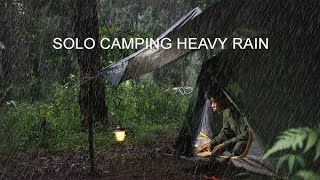 Solo camping, heavy rain, thunderstorms - how I survived in the silence of the forest