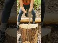 real forest girl survival skills🔥 shorts bushcraft satisfying survival outdoors bestoutdoor