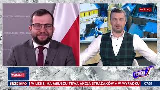 Minister Rolnictwa i Rozwoju Wsi Grzegorz Puda w programie #Jedziemy na kanale TVP Info