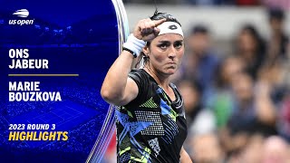 Ons Jabeur vs. Marie Bouzkova Highlights | 2023 US Open Round 3