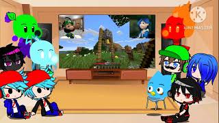 Fandom & Youtubers React To Luigi Plays Minecraft with Tari