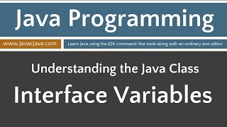 Learn Java Programming - Interface Variables (Fields) Tutorial Java 8+