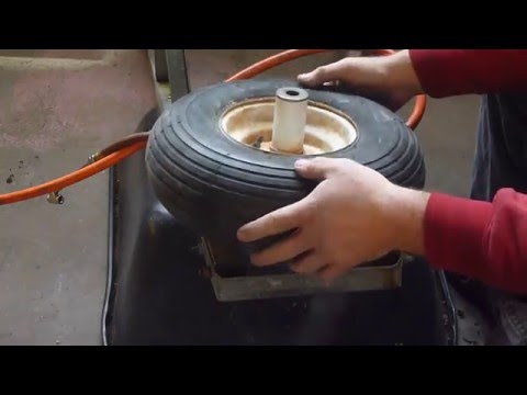 HOW TO FIX A WHEELBARROW FLAT EASY HOW TO FIX A WHEELBARROW FLAT EASY