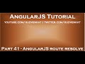 AngularJS route resolve
