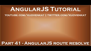 AngularJS route resolve