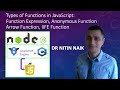 8 Types of Functions in JavaScript: Anonymous Function, Arrow Function, IIFE Function