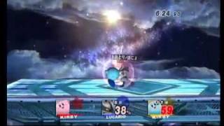 SSBB R･M cup semifinals Ken(Lucario) vs Otori(Kirby) 2-2