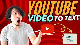 How to get transcript of YouTube Video - YouTube video to text