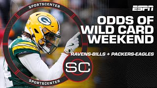 WILD CARD WEEKEND 🃏 Who will YOU pick? Ravens vs. Bills, Packers vs. Eagles 👀 | SportsCenter