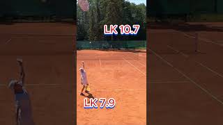 🎾LK 7.9 vs LK 10.7 | NTRP 4.5 | #tennis #shorts #AmateurTennis #tennismatch #ntrp #lk