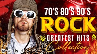 Nirvana, Queen, AC/DC, Aerosmith, U2, Guns N Roses, Bon Jovi 🔥 Classic Rock 70s 80s 90s Full Album