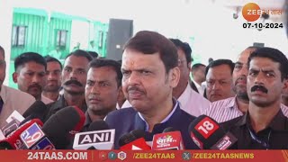 DCM Devendra Fadnavis Brief Media Uncut Nagpur On Integrated Solar Panel