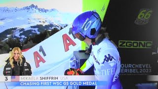 Mikaela Shiffrin - WIN - Giant Slalom - RUN 1-FIS World Alpine Ski Championships Courchevel-Meribel