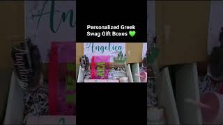 AKA Greek Swag Gift Boxes #hbcu #sorority #aka #diycrafts #diyprojects #cricuttutorial #cricutmade