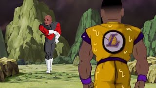 LeBron James vs Michael Jordan, but its animated like Dragon Ball Super. (NBA Animation)