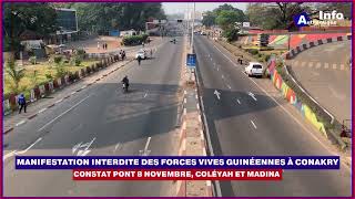 🚨🇬🇳| Manifest@tion interdite des forces vives guinéennes à Conakry ✅