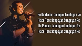Raataan Lambiyan (Lyrics) Shershaah | Sidharth – Kiara | Tanishk B| Jubin Nautiyal |Asees