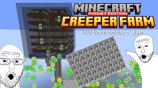 Creeper Farm Anti Gagal + Trident Farm -  Bedrock MCPE 1.16 - 1.21 ++