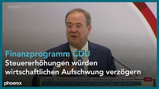 CDU: Wirtschafts- & Finanzprogramm