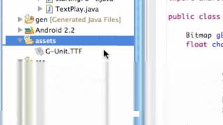 Android Application Development Tutorial 66 Using the Asset Folder for Typeface