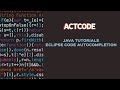 Eclipse Autocompletion