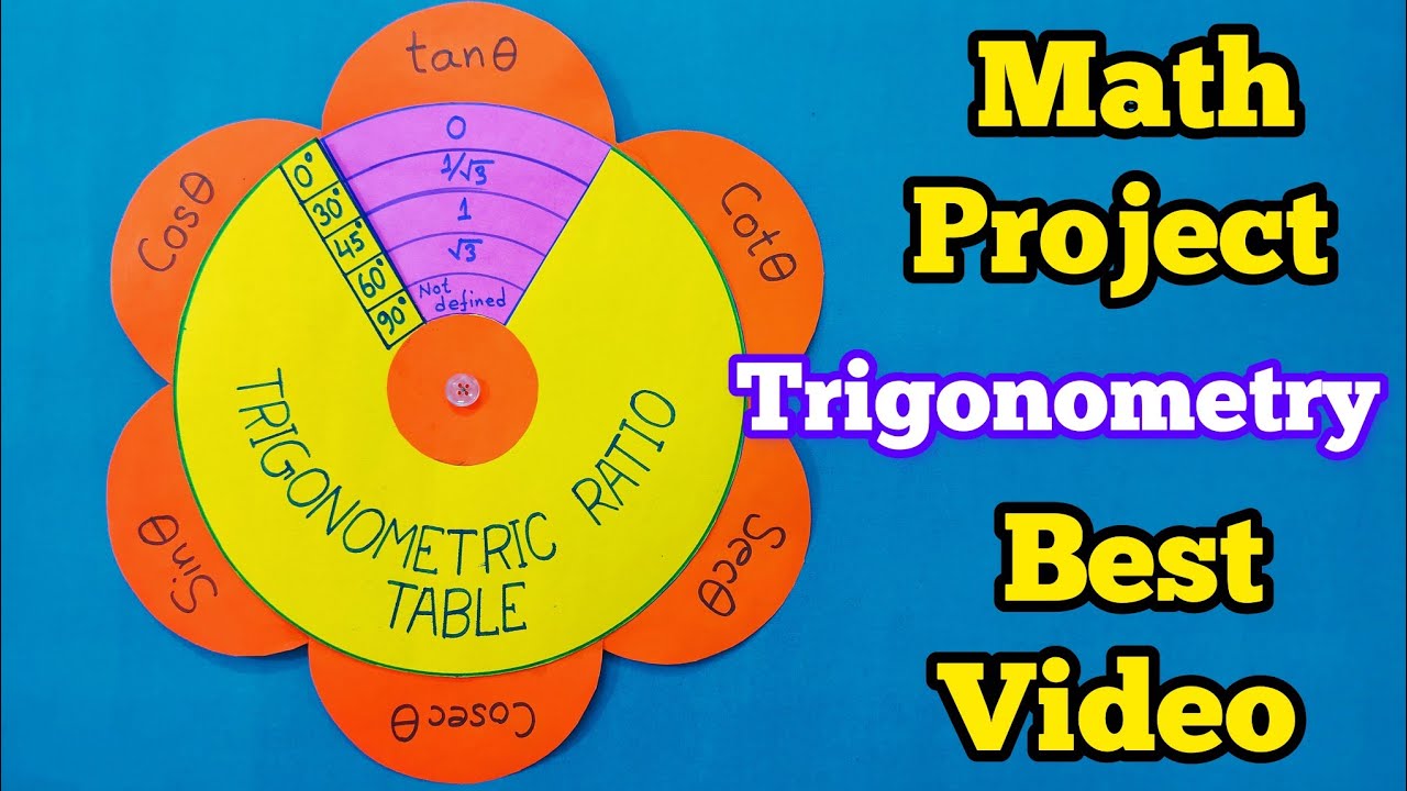 #Maths Working Model#Trigonometric Ratio Table#Trigonometric Ratio ...