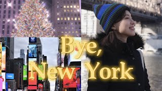 【最后一支】NEW YORK VLOG ｜ 逛MOMA | Rockefeller Christmas  tree | 罗斯福岛 ｜搬家前夕