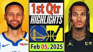 Golden State Warriors vs Utah Jazz 1st Qtr Feb 05, 2025 Highlights | NBA SEASON