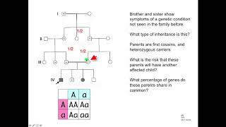 Basic Genetics 7 Working with Pedigrees