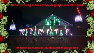 🎄✨ Kerstspektakel in Steenbergen - Lichtshow aan de Middenwal! ✨🎄