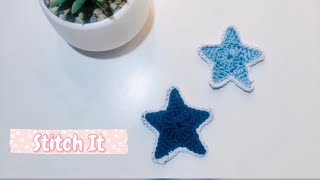 Crochet easy star-bituin ng gantsilyo-かぎ針編みの星-estrella de crochet-क्रोशिया स्टार-tığ işi yıldız