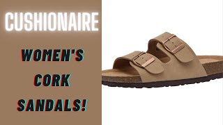 CUSHIONAIRE Women's Cork Sandals! Ultimate COMFORT!