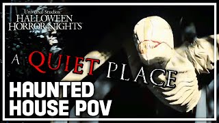 A Quiet Place - Haunted House POV - Universal Hollywood Halloween Horror Nights 2024