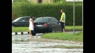 Panevezys after heavy rain