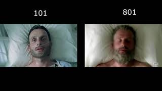 The Walking Dead \\ Episode 1 \u0026 Episode 100 \\ Direct Parallels