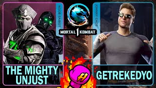 MK1 The Mighty Unjust (NOOB SAIBOT) VS Getrekedyo (JOHNNY CAGE)🥊Mortal Kombat 1🥊4K 60ᶠᵖˢ