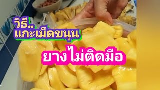 #เคล็ดลับที่ไม่ลับในเม็ดขนุน# วิธีแกะเม็ดขนุน# ไม่ให้ยางติดมือ#แม่มดขาว channel