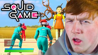 Angry Ginge Plays Fortnite Squid Games!